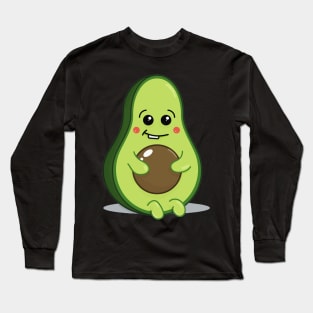 Cute avocado Long Sleeve T-Shirt